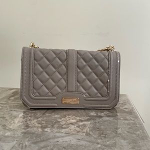 BCBG Bag, Gray w/ Gold Details